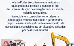 Guaraciaba sanciona lei que autoriza envio de máquinas para cidades em emergência