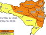 SC tem novo alerta para temporais com queda de granizo, raios e rajadas de vento