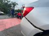 Colisão entre carro e moto deixa um ferido no centro de São Miguel do Oeste
