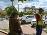 Colisão entre dois veículos é registrada no centro de SMOeste 