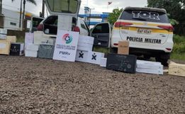 PMRv apreende veículo e mercadorias avaliados em mais de R$64 mil em Palma Sola