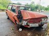VÍDEO: Carro sai da pista e colide contra árvore na SC 163