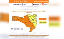 Frente fria avança e pode causar temporais no Oeste nesta sexta