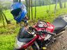 Jovem fica ferido em queda de motocicleta na SC 163, em Itapiranga