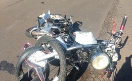 Motociclista fica gravemente ferido após se chocar com fresa de asfalto no Oeste de SC