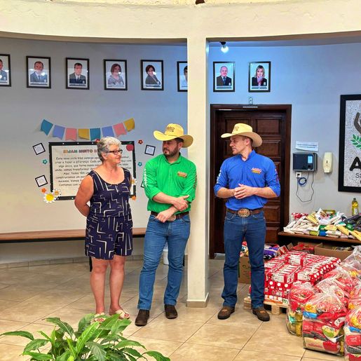 Agro Chaaama entrega alimentos para à APAE e projeto Parceiro Anjo em SMO