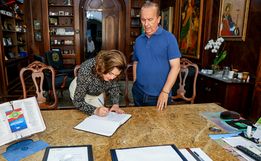 Jorginho Mello transmite o cargo à vice-governadora para missão oficial ao Chile