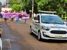 SMO: Caminhada alusiva ao fim da violência contra a mulher reúne cerca de 80 pessoas 