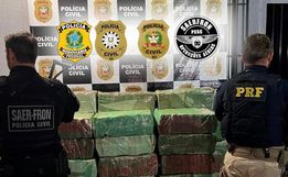 Mais de uma tonelada de maconha é apreendida no Oeste de SC