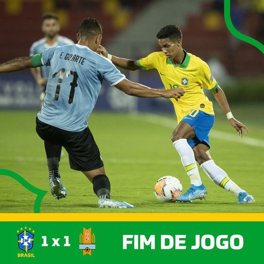 Brasil só empata com Uruguai e se complica no Pré-Olímpico
