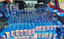 Mais de 10 mil maços de cigarro contrabandeados são apreendidos em São Lourenço do Oeste