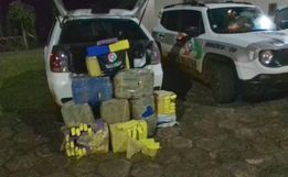 223 quilos de maconha são apreendidos pela Polícia Militar