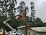 Temporal provoca destelhamentos em cerca de 100 casas em São Miguel do Oeste, diz Defesa Civil