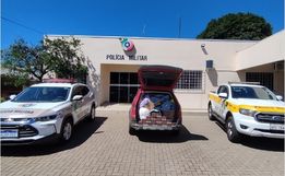 Carga de cigarros contrabandeados é apreendida na SC-161 em Romelândia 