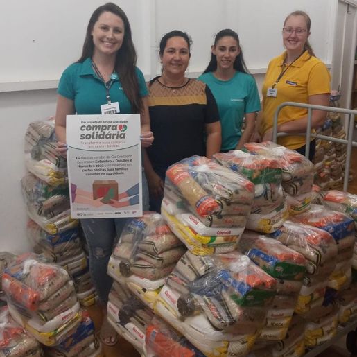 Grupo Grazziotin encerra a terceira edição do projeto Compra Solidária