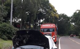 Veículo pega fogo no interior de Itapiranga