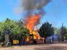 Casa é totalmente destruída por incêndio em Princesa