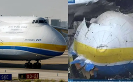 Imagens mostram maior avião de carga do mundo destruído na Ucrânia