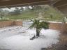 Forte chuva de granizo atinge Urupema e gelo muda paisagem na Serra; veja fotos