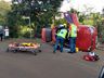 Corpo de Bombeiros atende capotamento de veículo