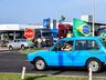 Ao som do Hino Nacional manifestantes realizam parada no trevo da BR-282 