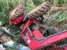 Tombamento de trator deixa agricultor ferido em SMOeste
