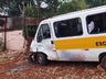  Oito crianças ficam feridas em acidente com Van escolar em Pato Branco