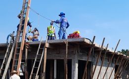 Bombeiros de Iporã do Oeste atendem vítima de acidente de trabalho em obra