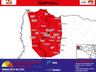 Defesa Civil emite alerta vermelho para o Extremo Oeste de SC