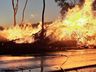 Incêndio deixa rodovia SC163 interrompida em São João do Oeste