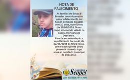 Velório de jovem que caiu de telhado será em Descanso nesta sexta