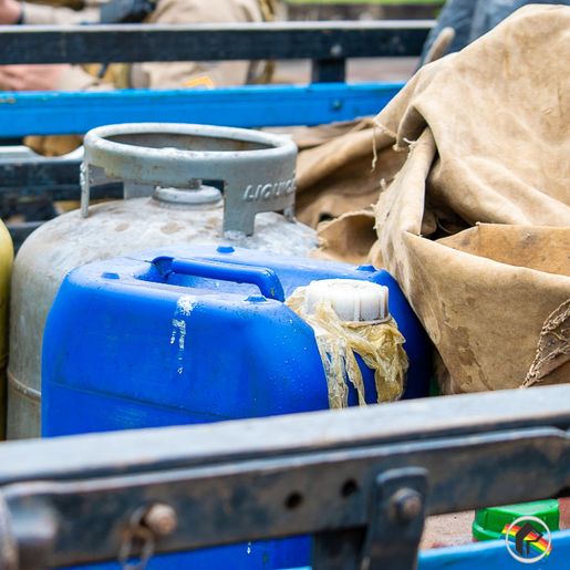 PM flagra transporte de Gás e Diesel oriundos da Argentina em SMOeste 