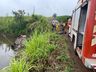 Idoso morre afogado após carro sair da pista e cair em açude no interior de Bandeirante 