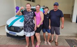 Sicoob Creditapiranga entrega carro e motos a sorteados da Promoção Capital da Sorte 