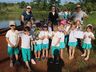 Alunos fazem visita ao Lago Municipal e participam de plantio de árvores em Cedro