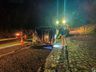Veículo capotado é encontrado abandonado na BR-282 entre SMO e Paraíso