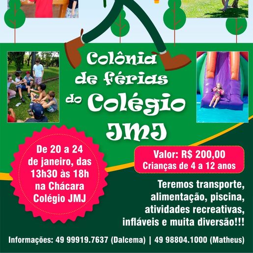 Colégio Jesus Maria José realiza Colônia de Férias em SMOeste 