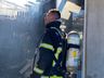 Residência fica destruída em incêndio