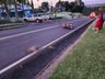  Homem fica ferido em queda de motocicleta após colisão com cachorro em Itapiranga