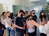 Alunos dos sétimos anos visitam Rádio Atalaia em Campo Erê