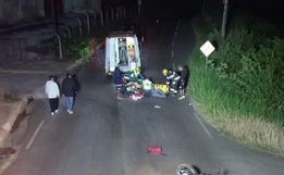 Motociclista fica gravemente ferido em acidente no interior de SMOeste 