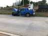 Colisão frontal entre caminhonetes e carreta deixa um ferido na BR-163, em São José do Cedro