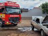 Princípio de incêndio atinge carro no centro de Guaraciaba