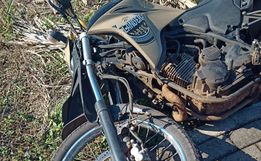 Jovem fica ferido em colisão envolvendo carro e moto na SC-386 em Mondaí