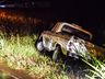 Saída de pista deixa homem ferido em São Miguel do Oeste