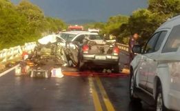 Acidente entre veículos deixa seis mortos na RSC-287 