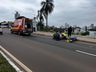 VÍDEO: Acidente deixa motociclista ferido na Willy Barth, em SMOeste 