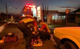 VÍDEO: Idosa fica ferida após ser atropelada na faixa de pedestres em Descanso