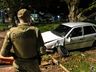 VÍDEO: Motorista invade praça e foge do local em São Miguel do Oeste