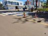 Urbanismo realiza pintura de nova sinalização de trânsito no centro